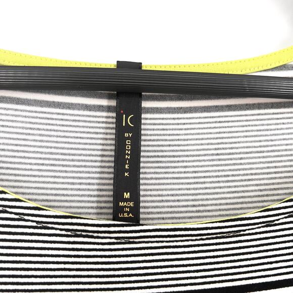 IC by Connie K Sz Medium Stretchy Cold Shoulder Wearable Art to Wear Shirt Top - Picture 2 of 8